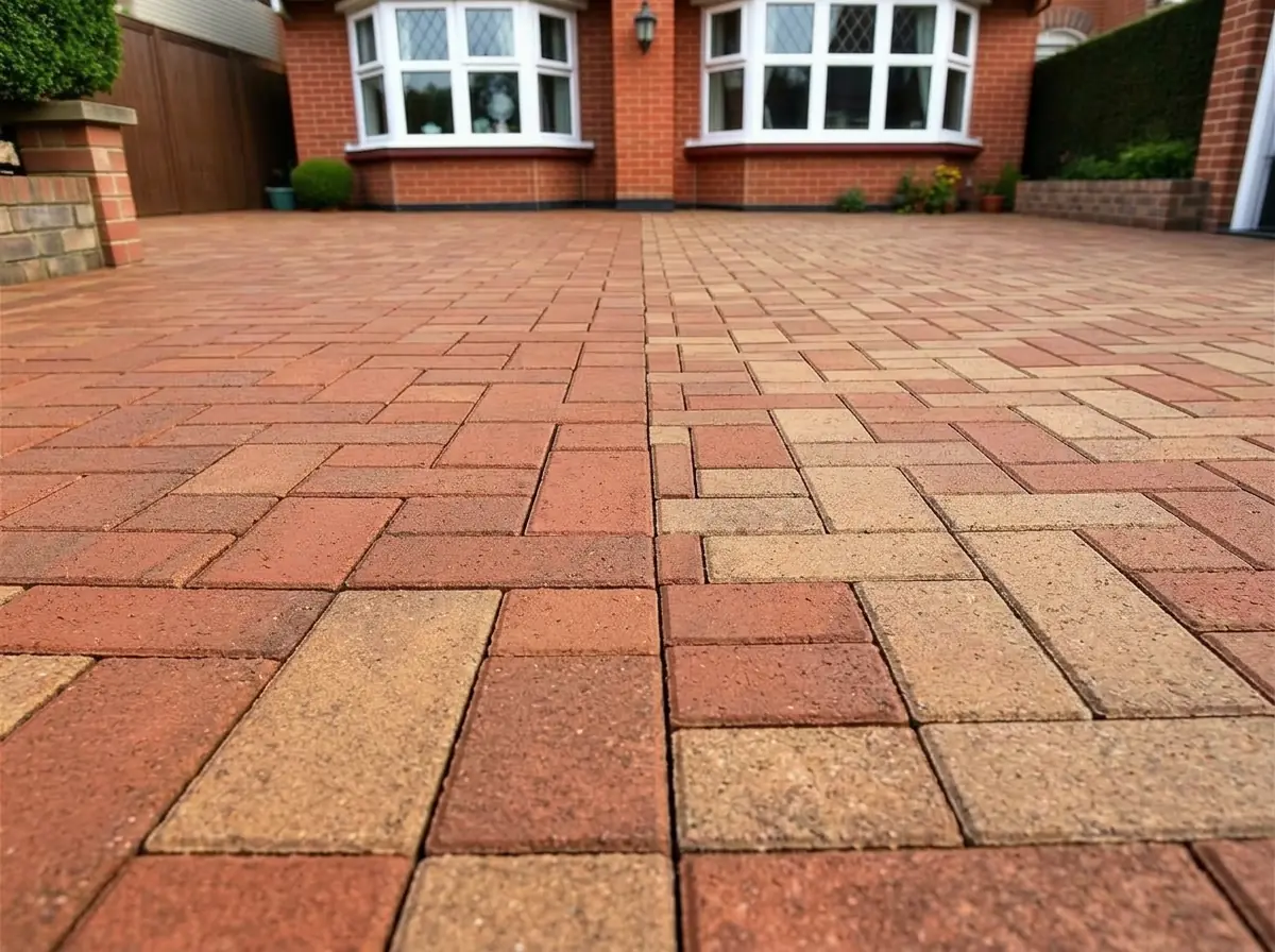 Block paving driveway — after